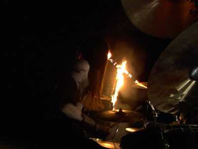 Dave Tedesco of Solace of Requiem in Action Filming the Video for Red Sea Off of the Death Metal Album Utopia Reborn